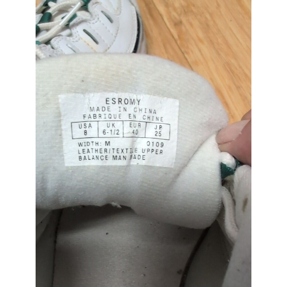 Easy Spirit Romy White Sneakers Green/Blue Accents Size 8M - Picture 10 of 10